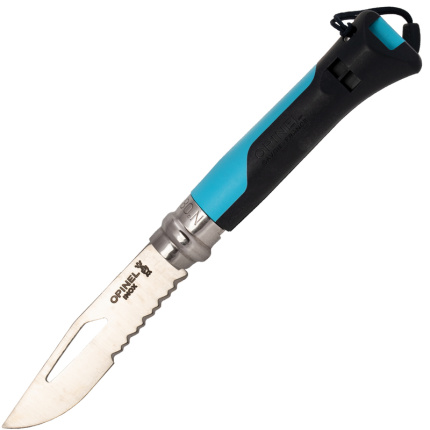 Opinel N°08 inox OUTDOOR PLASTIC modrý 254268