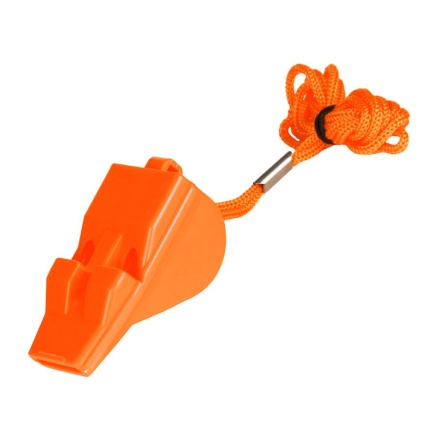 Píšťalka plastová FOSCO - oranžová