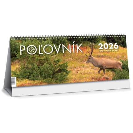 Stolový poľovnícky kalendár POĽOVNÍK 2026