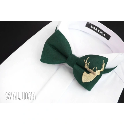 VYŠÍVANÝ POĽOVNÍCKY MOTÝLIK ZELENÝ