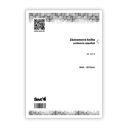 Záznamová kniha evidencie zápaliek